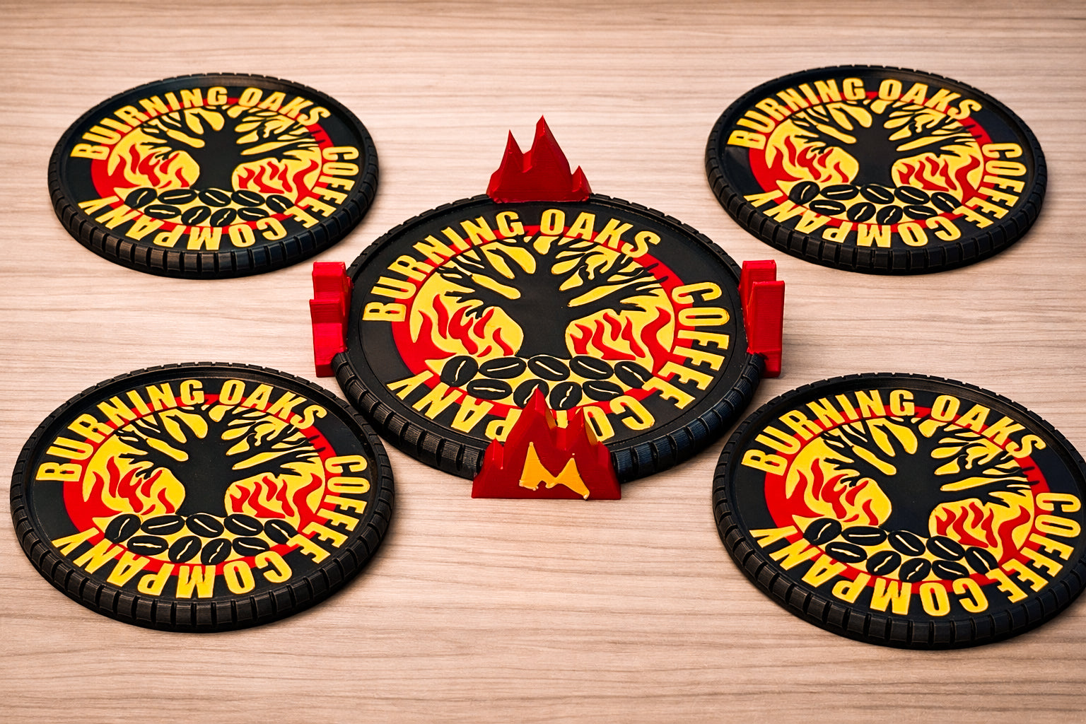 Burning Oaks Coffee Company Coffee Coaster