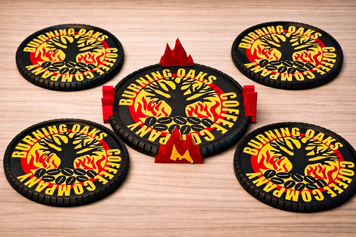 Burning Oaks Coffee Company Coffee Coaster
