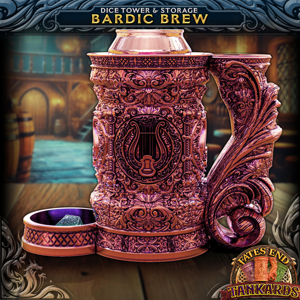 Bard Tankard Dice Tower, Tray, and Vault
