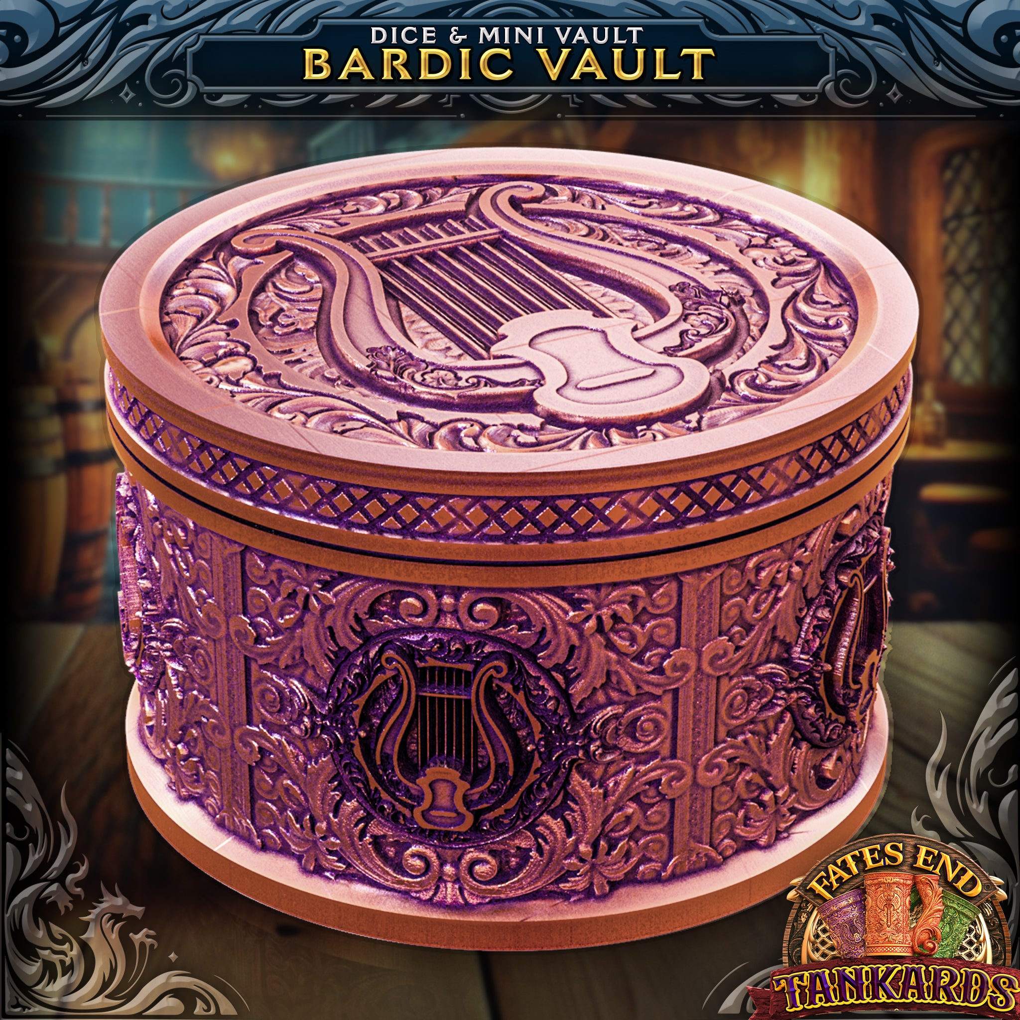 Bard Tankard Dice Tower, Tray, and Vault