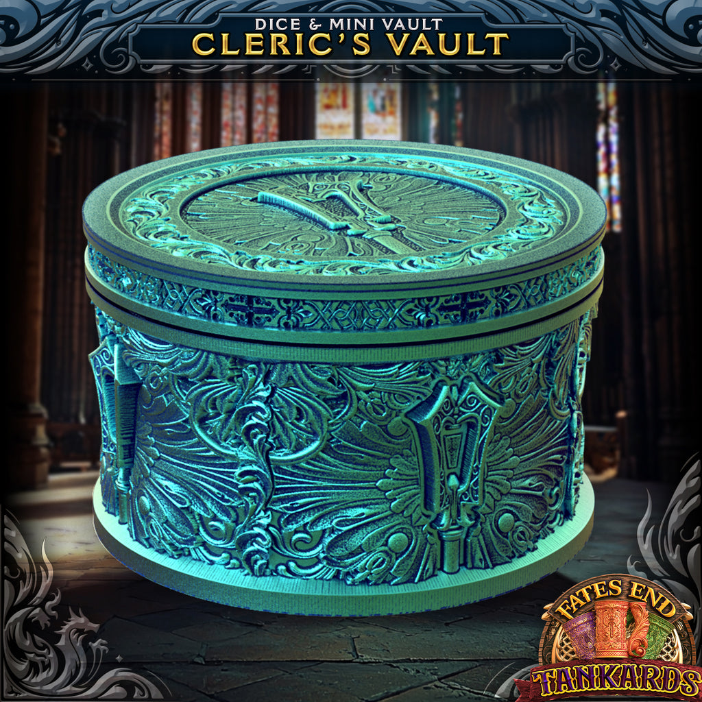 Cleric Tankard Dice Tower, Tray, and Vault