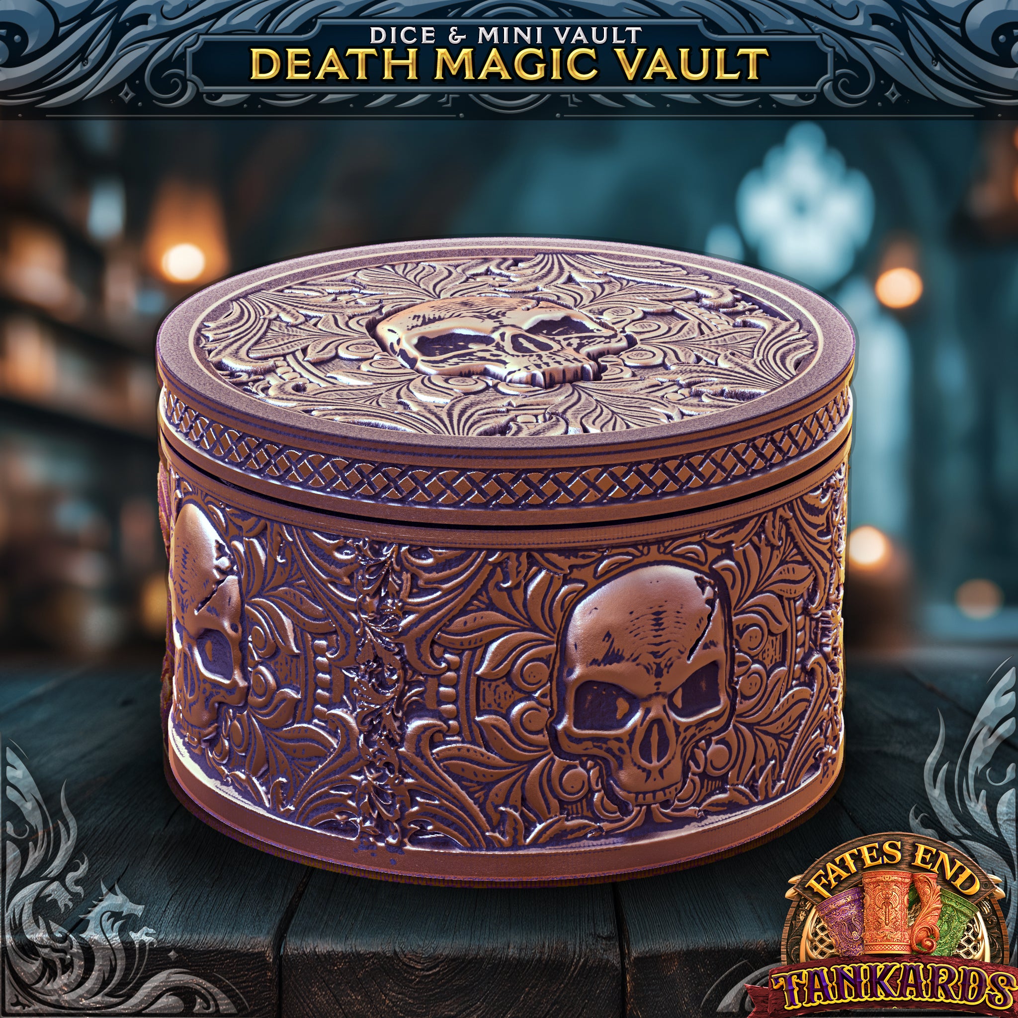 Death Magic Tankard Dice Tower, Tray, and Vault