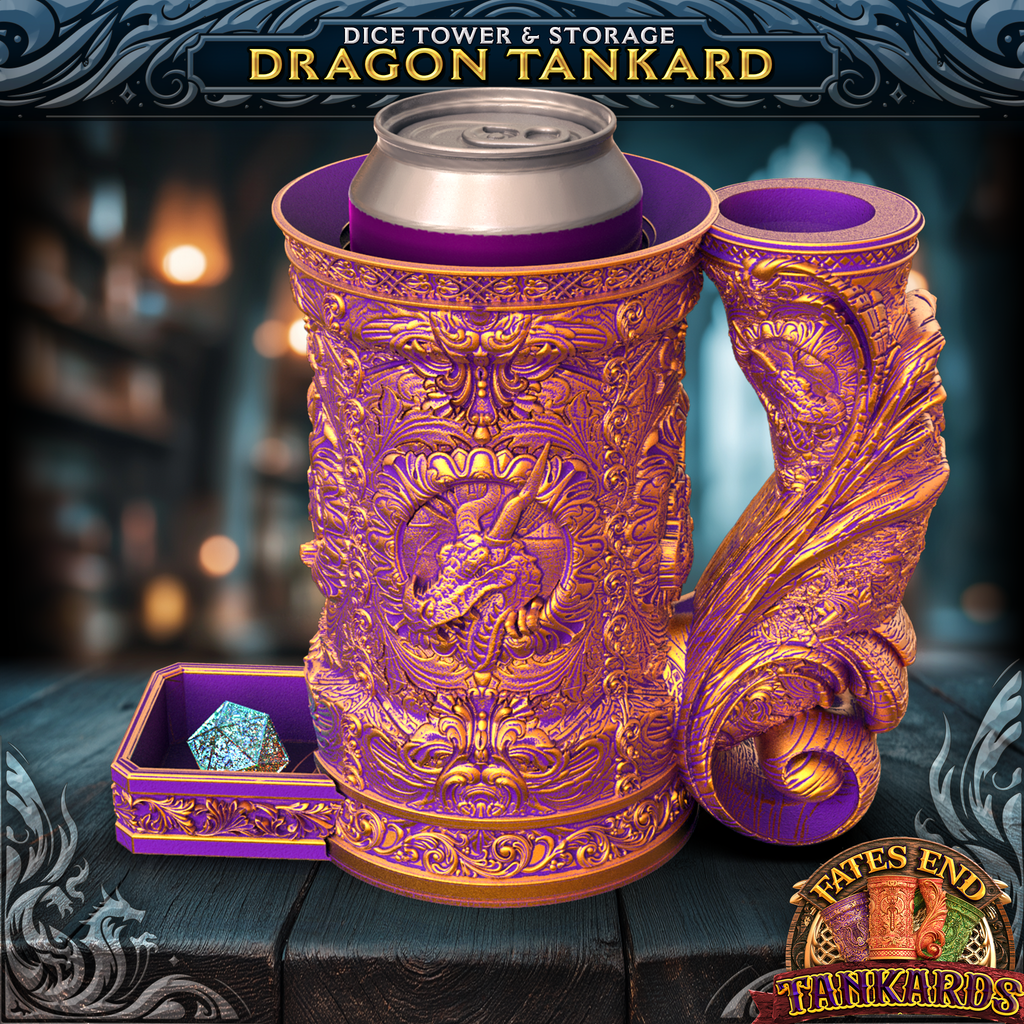 Dragon Tankard Dice Tower, Tray, and Vault