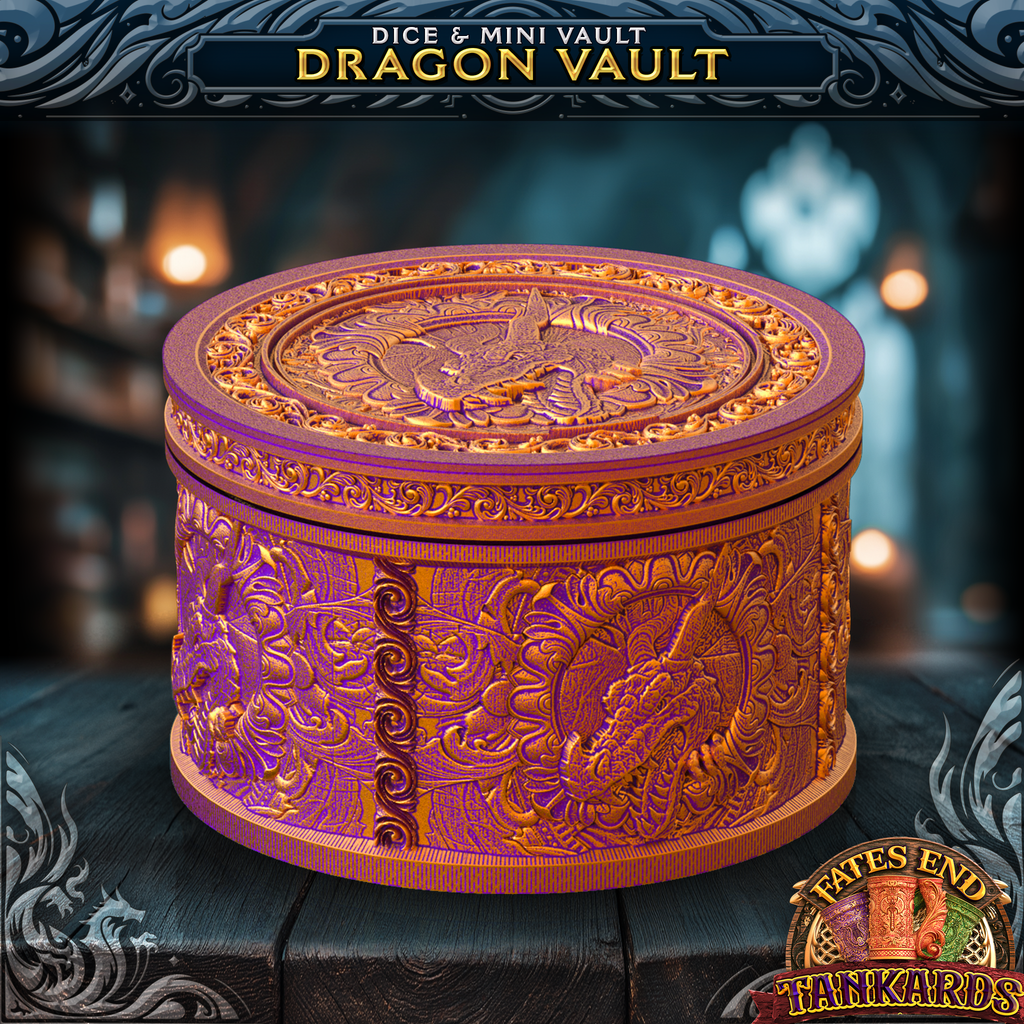 Dragon Tankard Dice Tower, Tray, and Vault
