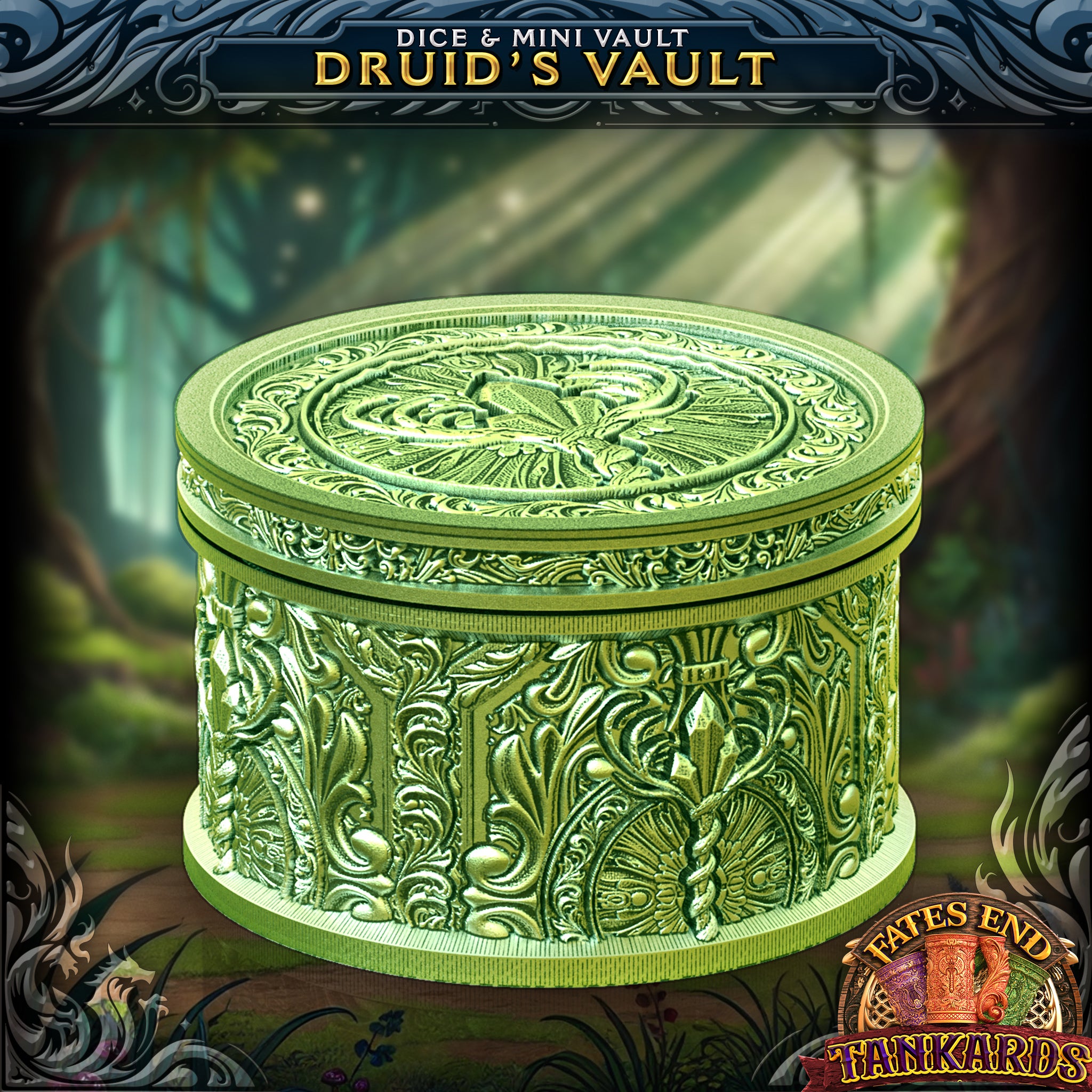 Druid Tankard Dice Tower, Tray, and Vault