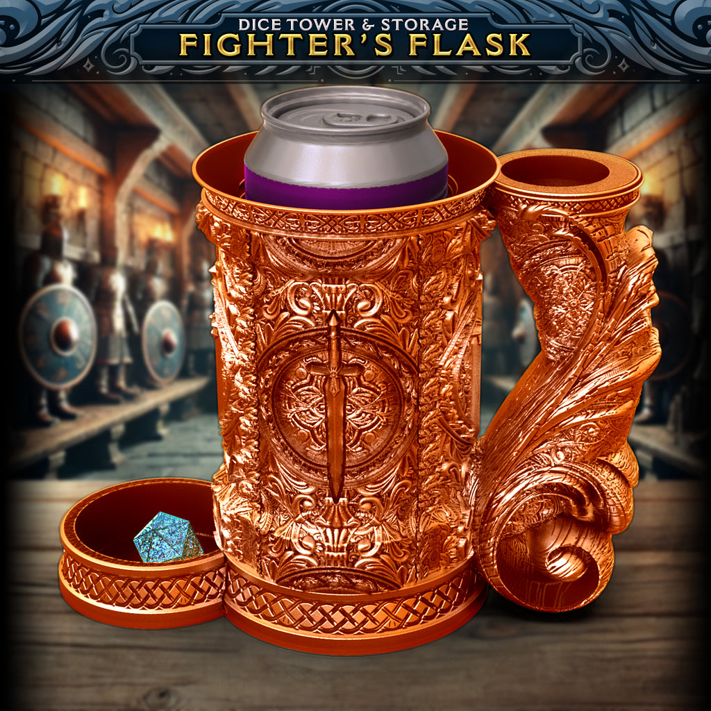 Fighter Tankard Dice Tower, Tray, and Vault