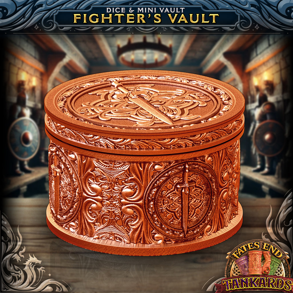 Fighter Tankard Dice Tower, Tray, and Vault