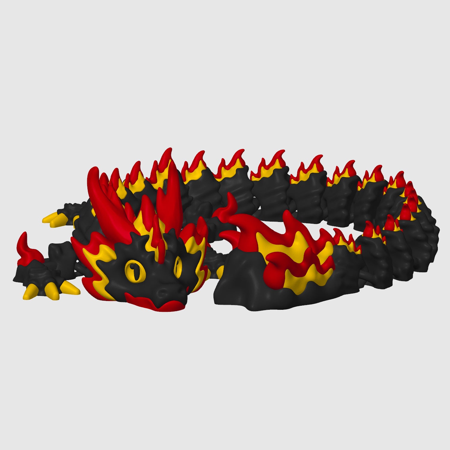 Firestorm Dragon - Articulated Flame Dragon | 3D Printed Collectible