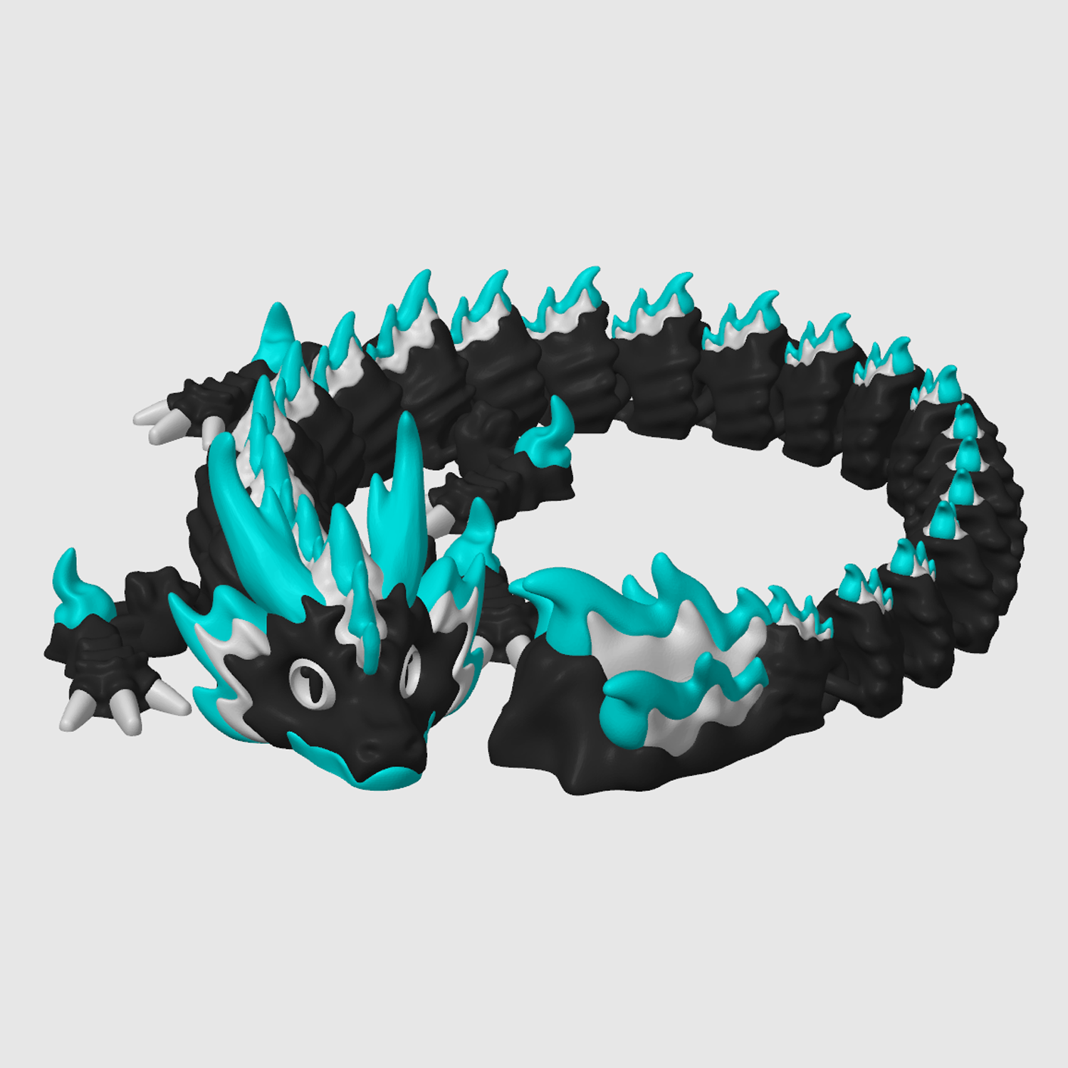 Firestorm Dragon - Articulated Flame Dragon | 3D Printed Collectible