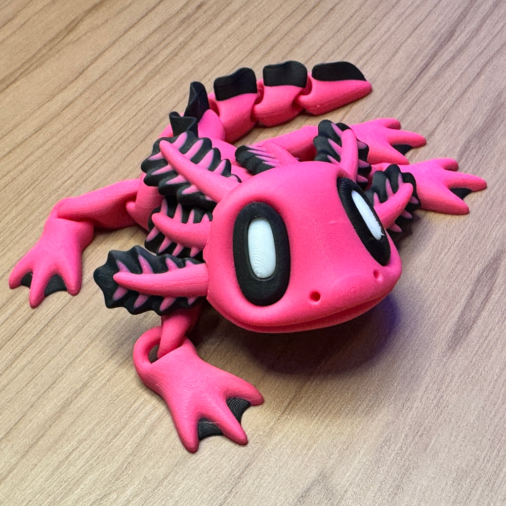 Blob Axolotl (Medium) – Articulated 3D Printed Collectible