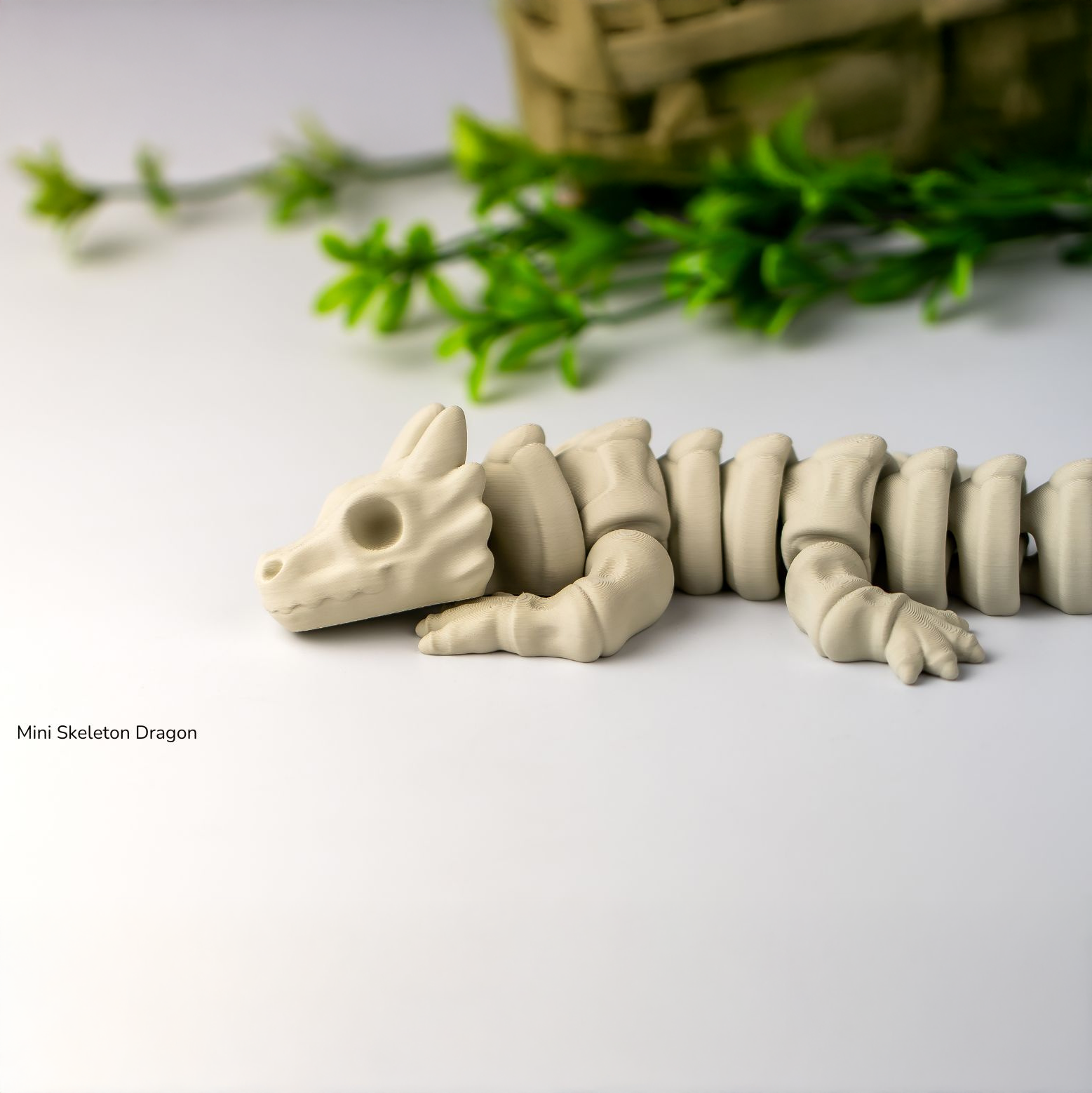 Skeleton Dragon (Medium)  – Articulated 3D Printed Collectible