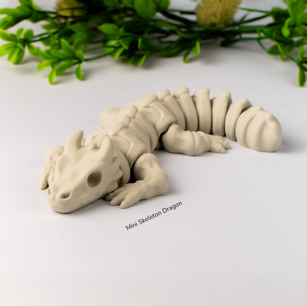 Skeleton Dragon (Medium)  – Articulated 3D Printed Collectible