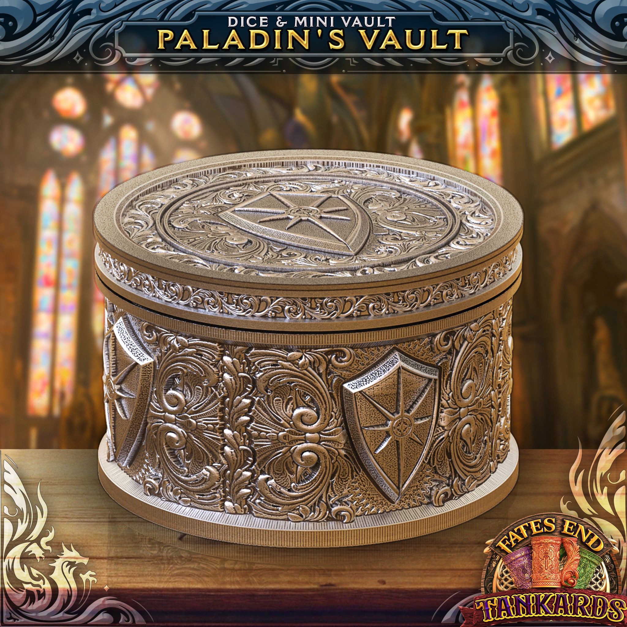 Paladin Tankard Dice Tower, Tray, and Vault