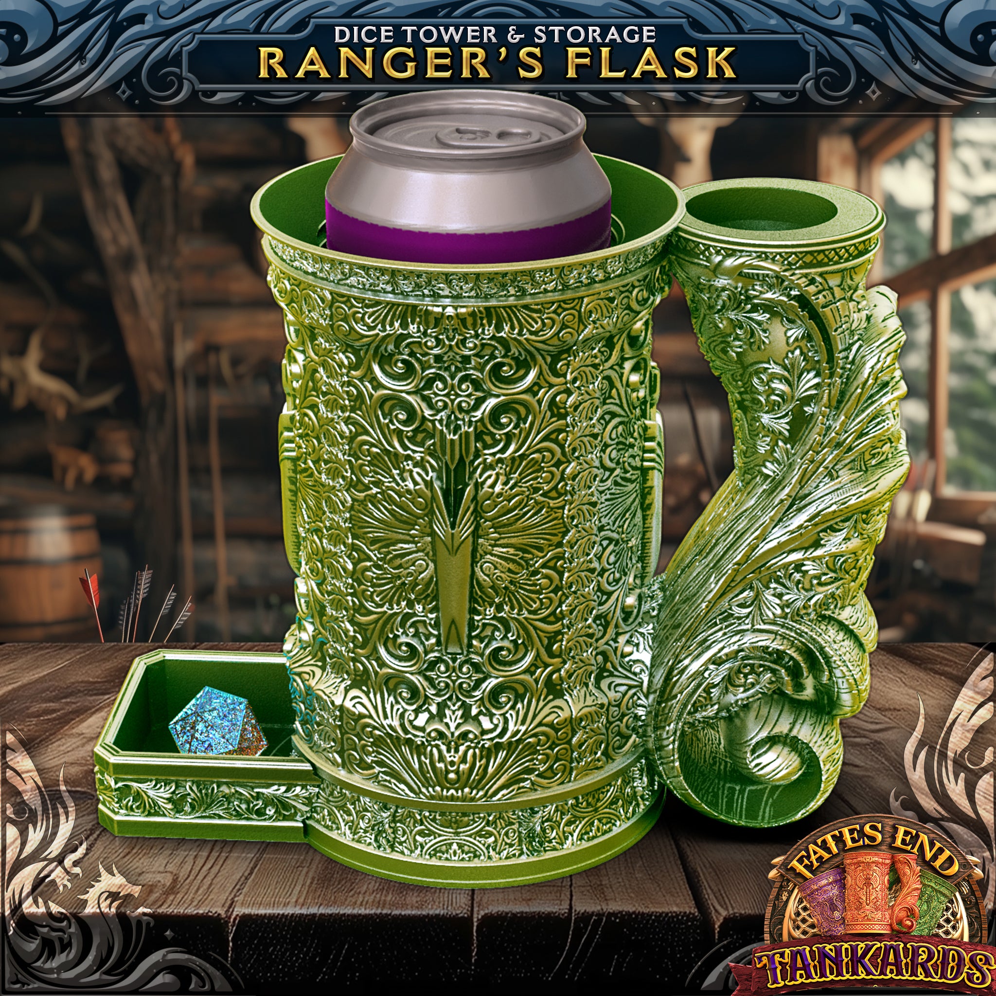 Ranger Tankard Dice Tower, Tray, and Vault