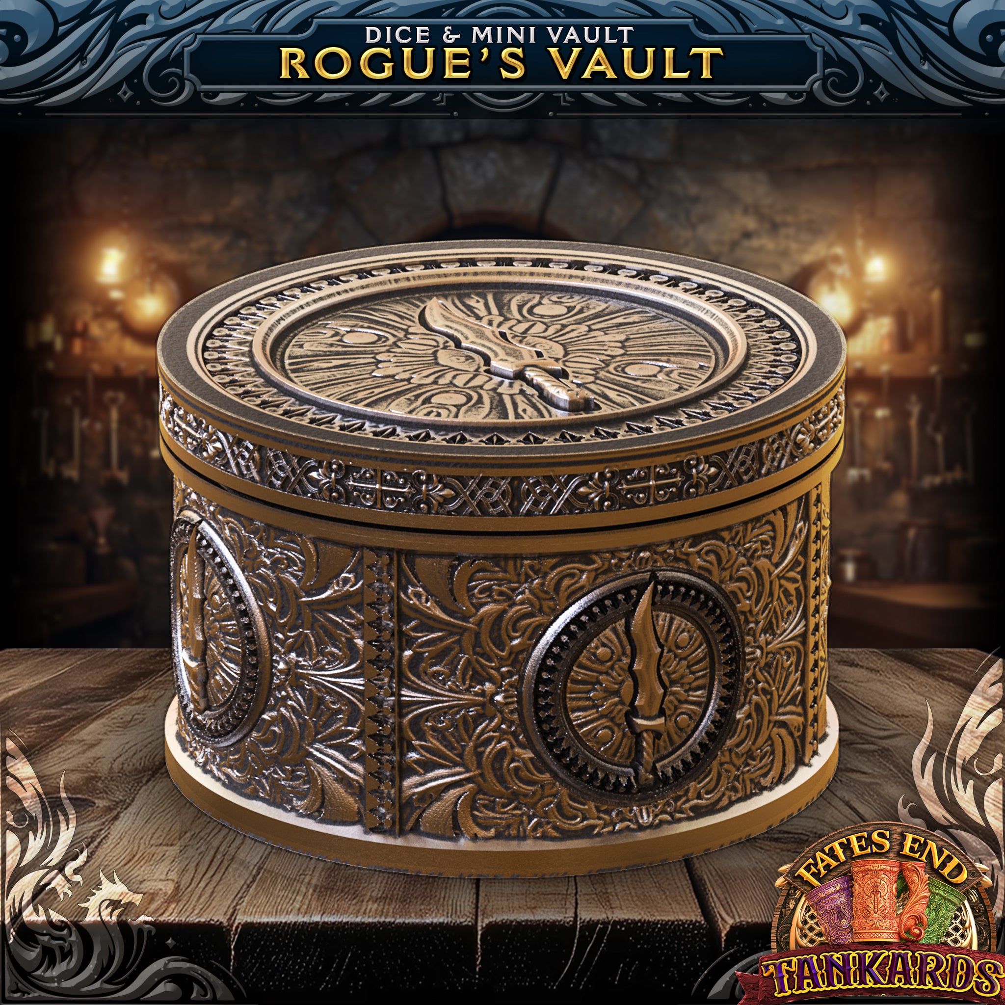 Rogue Tankard Dice Tower, Tray, and Vault