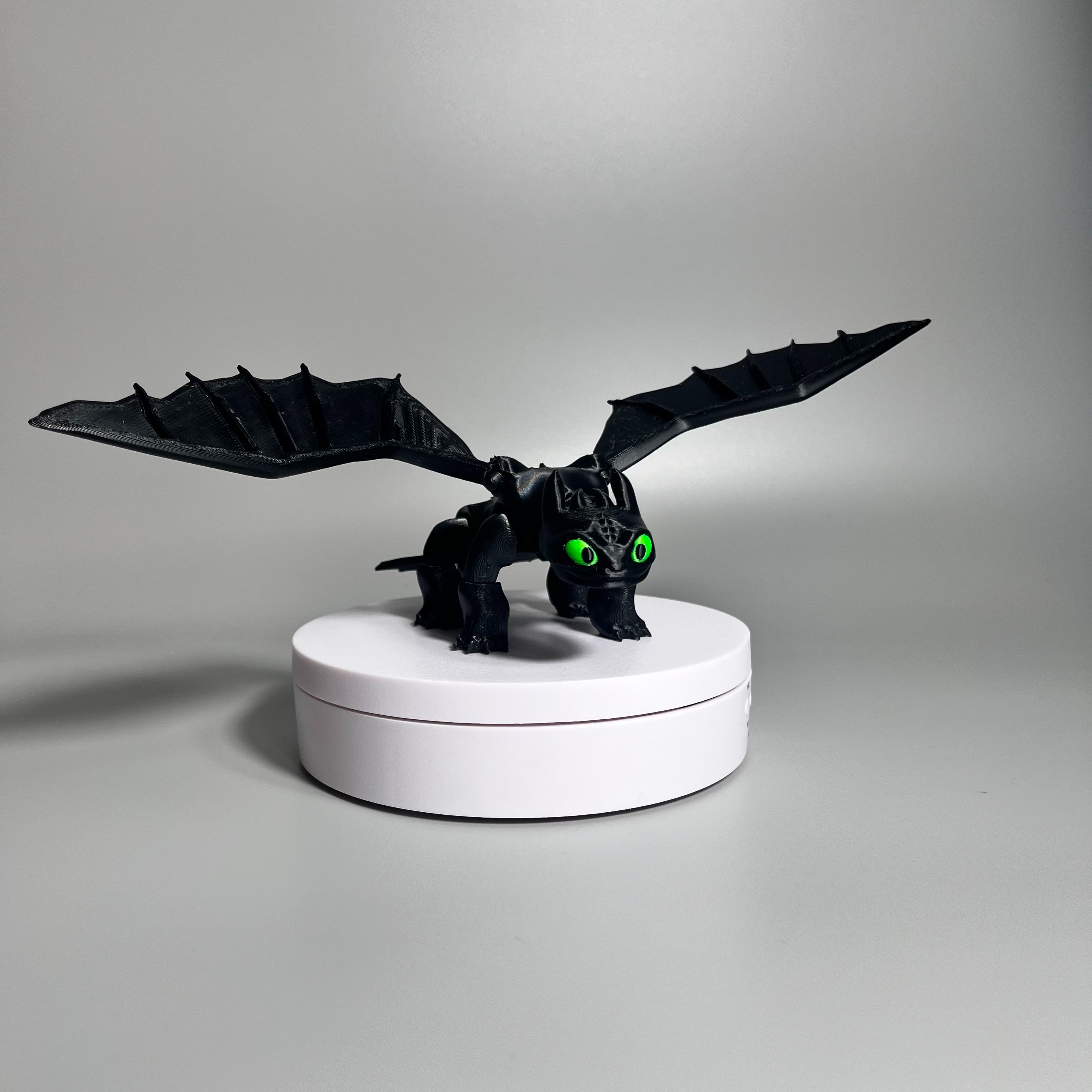 Articulated Night Fury Dragon (Medium) – Articulated 3D Printed How To Train Your Dragon Figure