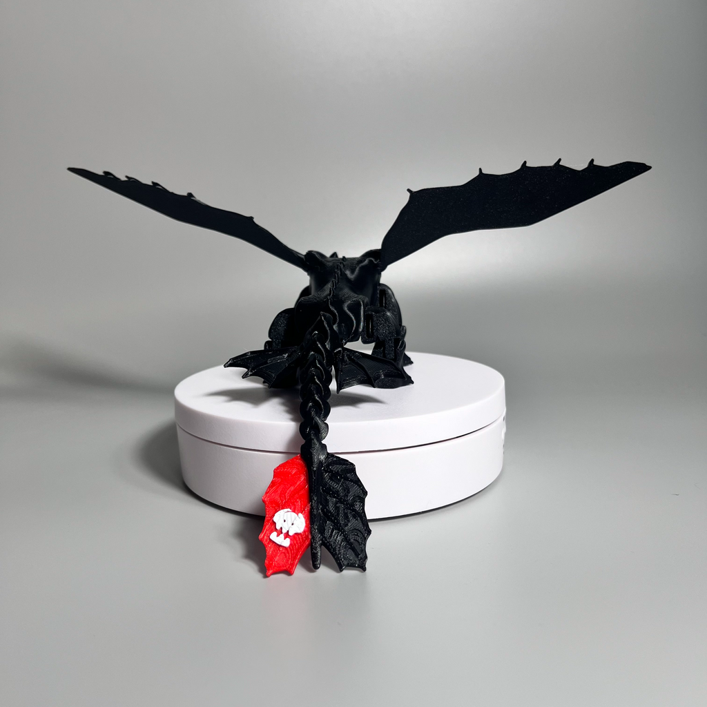 Articulated Night Fury Dragon (Medium) – Articulated 3D Printed How To Train Your Dragon Figure