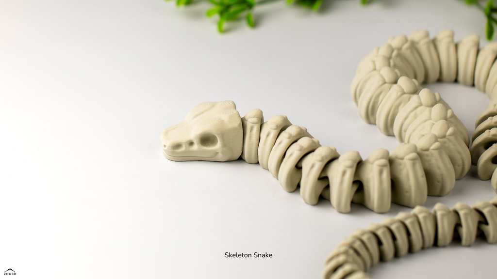 Skeleton Snake (Large) – Articulated 3D Printed Bone Serpent