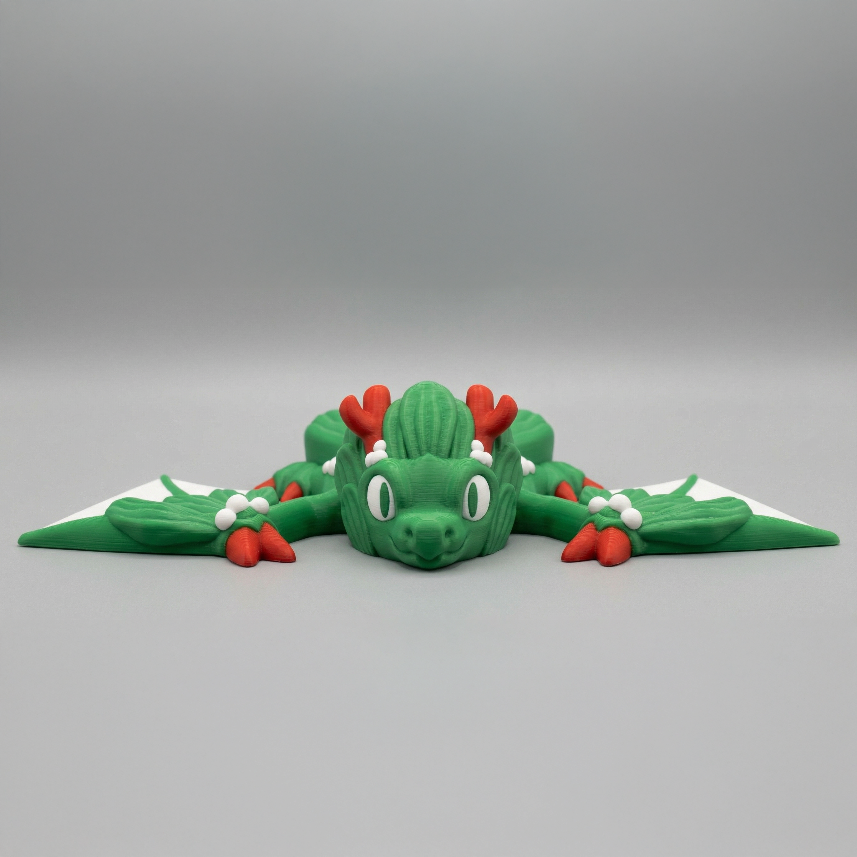 Mistletoe Dragon (Tiny) - Articulated Mistletoe Dragon | 3D Printed Collectible